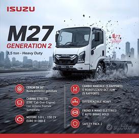 Isuzu M27 3.0 TDI 150CV Cabinato PASSO E 2.475mm