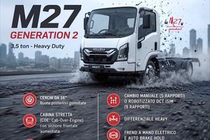 Isuzu M27 3.0 TDI 150CV Cabinato PASSO E 2.475mm