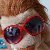 occhiali da sole rossi 