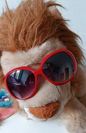 occhiali da sole rossi 