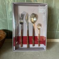 Pinti inox 1929 24 posate sushi queen mogano