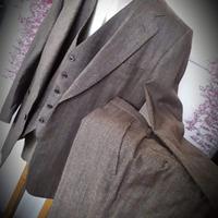 completo uomo tre pezzi, giacca 2 bottoni, gilet,