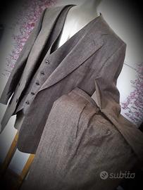 completo uomo tre pezzi, giacca 2 bottoni, gilet,