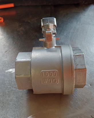 valvola sfera 2" acciaio f/f asi 316