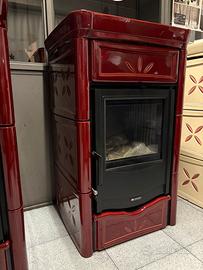 Stufa a Legna Nordica Nicoletta 8 KW - Bordeaux