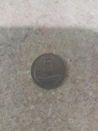 Moneta  5 lire del 1951