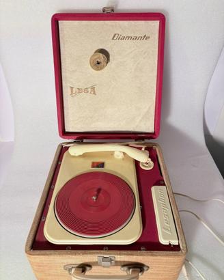 Giradischi valigia portatile Lesaphon Lesa anni 60