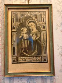 Quadro Madonna del Bricchetto con dedica