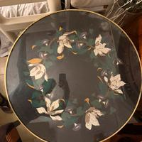 Tavolino con vetro sopra design italino