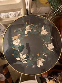 Tavolino con vetro sopra design italino