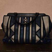 Borsa Blu a righe Lookat