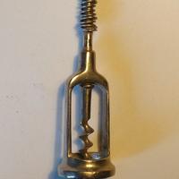 Cavatappi vintage da collezione nichelato a molla