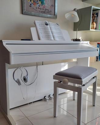 Pianoforte digitale bianco