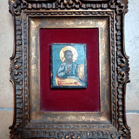 Evangelista, piccola icona devozionale su tavola