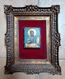 Evangelista, piccola icona devozionale su tavola