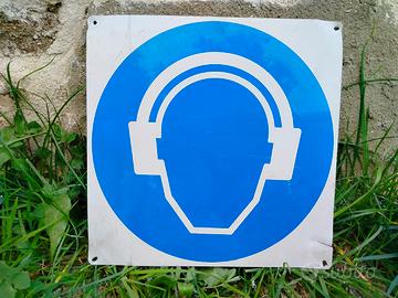 Cartello vintage industriale alluminio 