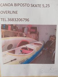 canoa biposto vetroresina