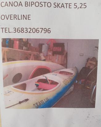 canoa biposto vetroresina