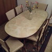 Tavolo anni '50/'60 +6sedie