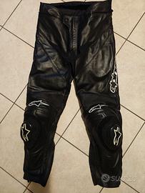 Pantaloni pelle alpinestars tg52