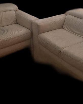 divani in pelle due e tre posti 