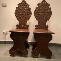 Coppia sedie d epoca