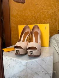 Fendi scarpe con il tacco donna decolletè sandali