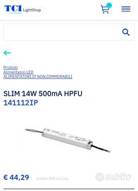 SLIM 14W 500mA HPFU (141112BIS) - Alimentatori LED