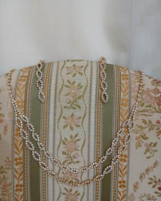 Coordinato collana e orecchini strass