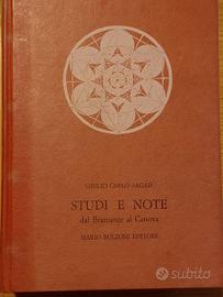 STUDI E NOTE dal Bramante al Canova - G.C.Argan