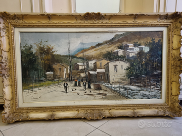 Quadro olio su tela di artista G. Ricciardi