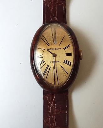 Orologio Vintage Old England Ovale Tartarugato Car