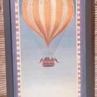 Mongolfiere in coppia 40x20 in cornice