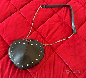 Borsa a Tracolla Cuore Nero Even&Odd - Strass