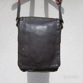 Bally Borsa Tracolla Messanger Vera Pelle Marrone