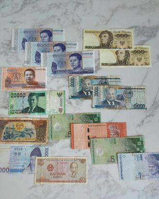 banconote collezione internazionali