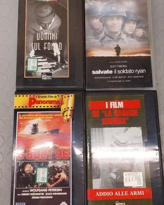 Lotto 4 FILM VHS Salvate soldato Ryan U-Boot, ecc