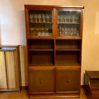 Libreria con vetrina ed ante