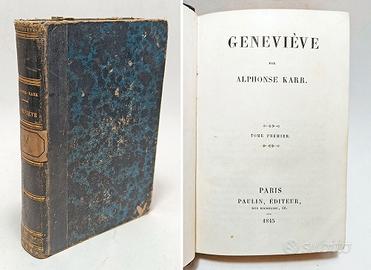 GENEVIÈVE - Alphonse KARR 1845
