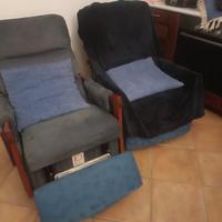 N.2 POLTRONE CON APPOGGIO 