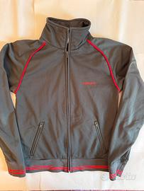 Felpa Carhartt nera con dettagli rossi, taglia XS