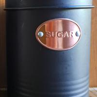 Barattolo zucchero - metallo smaltato