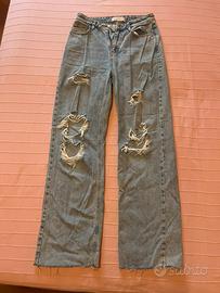 Jeans a palazzo wide leg primark taglia 28
