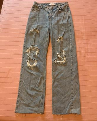 Jeans a palazzo wide leg primark taglia 28