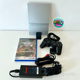 Sony PlayStation 2 PS2 Slim Silver + Gioco