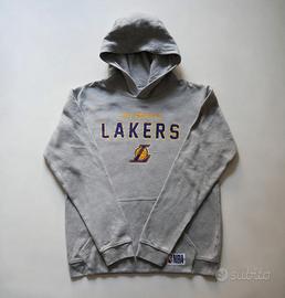 Felpa Lakers Grigia NBA Logo Grande Taglia 16