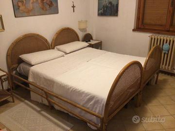 Set camera da letto in rattan/bambu’