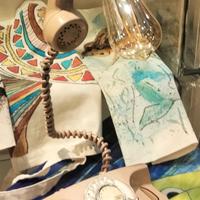 Telefono lampada artigianale