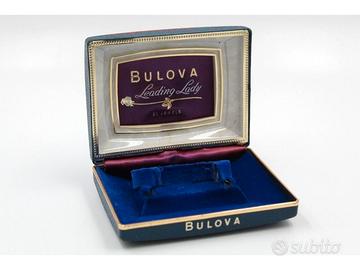 Bulova Leading Lady Velluto Blu Scatola Vintage