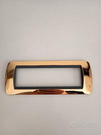 Placca BTicino Living International oro lucido 7P